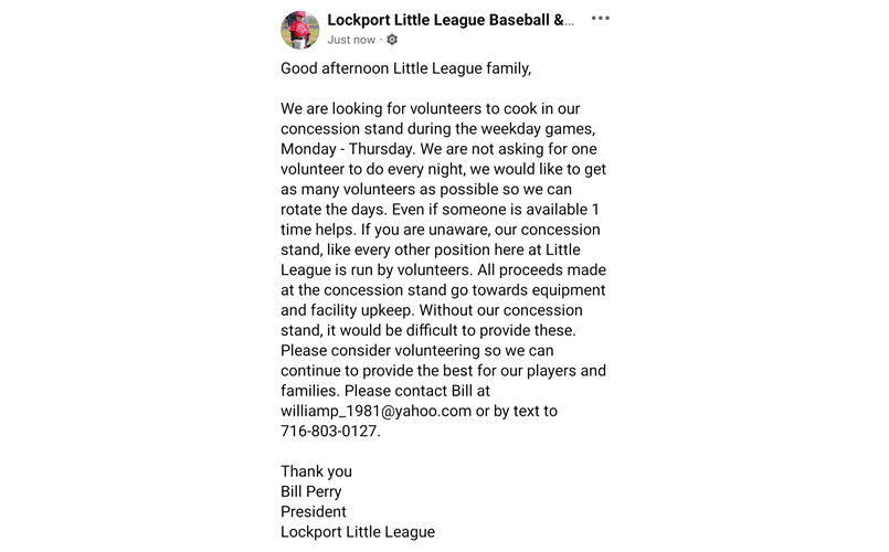 Volunteers needed